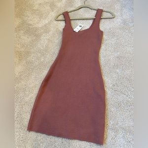Small rib knit dress